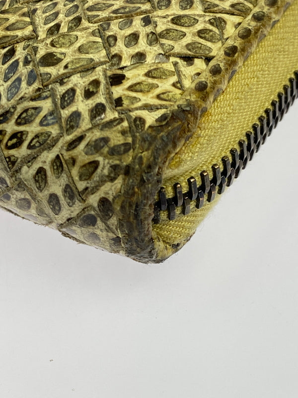 【現状渡し品】【メンズ/レディース】 BOTTEGA VENETA ボッテガ ヴェネタ ラウンドファスナー 長財布 181-260713-KS-10-min カラー：イエロー系 万代Net店
