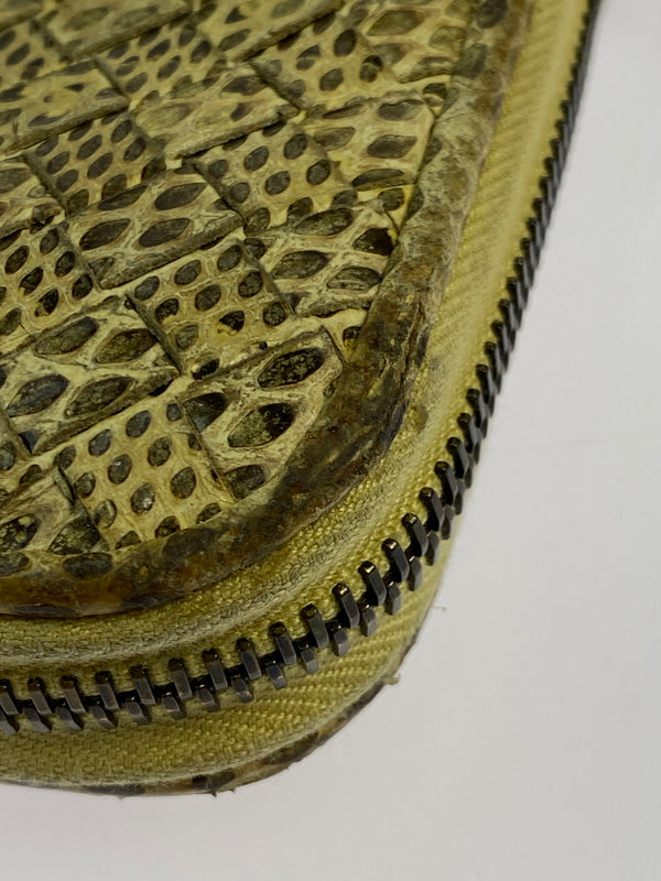 【現状渡し品】【メンズ/レディース】 BOTTEGA VENETA ボッテガ ヴェネタ ラウンドファスナー 長財布 181-260713-KS-10-min カラー：イエロー系 万代Net店