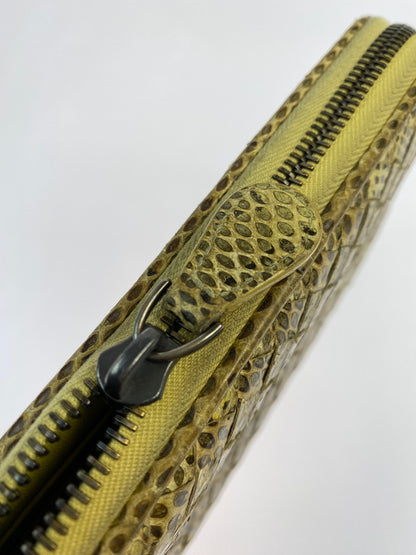 【現状渡し品】【メンズ/レディース】 BOTTEGA VENETA ボッテガ ヴェネタ ラウンドファスナー 長財布 181-260713-KS-10-min カラー：イエロー系 万代Net店