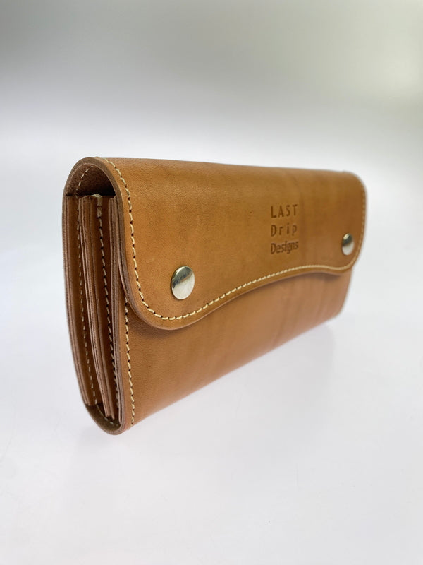 【中古品】【メンズ】 LAST DRIP DESIGNS ラストドリップデザインズ LONG WALLET ロングウォレット 長財布 201-260617-yn-02-min カラー：ベージュブラウン 万代Net店