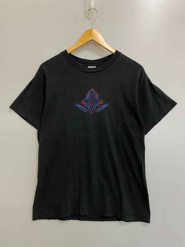 【中古品】【メンズ】 UNKNOWN USED 90's PINSTRIPE SKULL TEE ユーズド 90年代 ショートスリーブTシャツ 半袖Tシャツ トップス 146-260609-yn-30-min サイズ：M カラー：ブラック 万代Net店