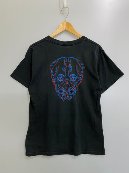 【中古品】【メンズ】 UNKNOWN USED 90's PINSTRIPE SKULL TEE ユーズド 90年代 ショートスリーブTシャツ 半袖Tシャツ トップス 146-260609-yn-30-min サイズ：M カラー：ブラック 万代Net店