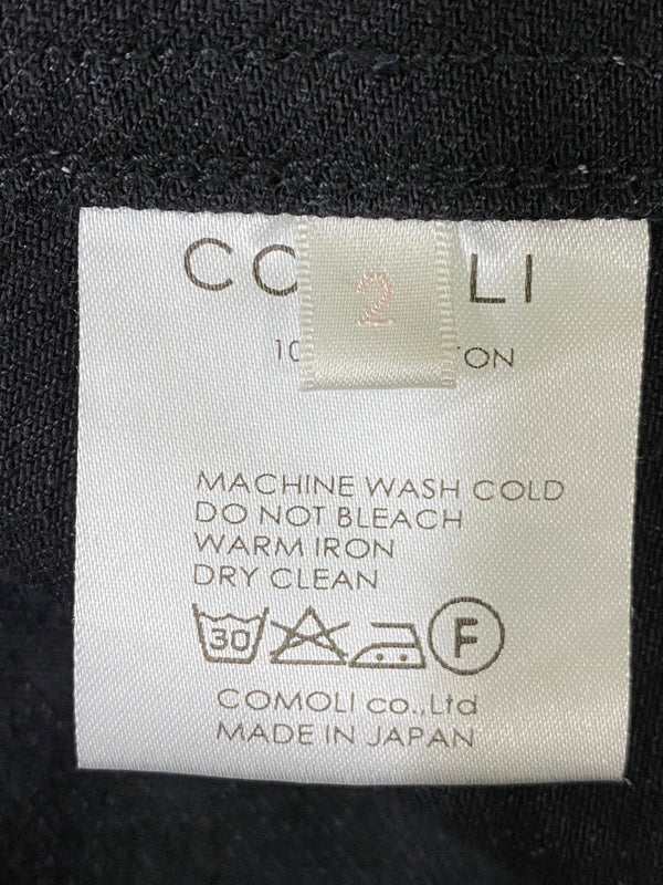 【中古品】【メンズ】 COMOLI コモリ 17SS 3B DENIM JACKET J03-01005 デニムジャケット アウター 140-260609-yn-10-min サイズ：2 カラー：ブラック 万代Net店