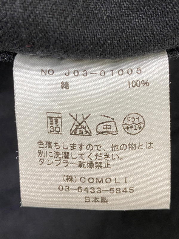 【中古品】【メンズ】 COMOLI コモリ 17SS 3B DENIM JACKET J03-01005 デニムジャケット アウター 140-260609-yn-10-min サイズ：2 カラー：ブラック 万代Net店