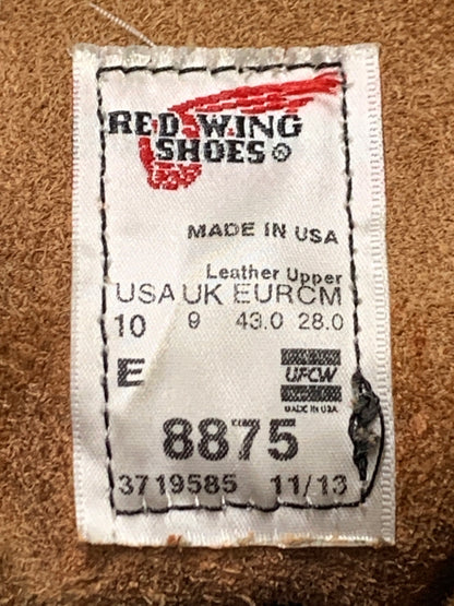 【中古品】【メンズ】 RED WING レッドウィング 6-INCH CLASSIC MOC 8875 6インチ クラシック モック ブーツ 靴 164-260609-yn-39-min サイズ：28.0cm カラー：赤茶 万代Net店