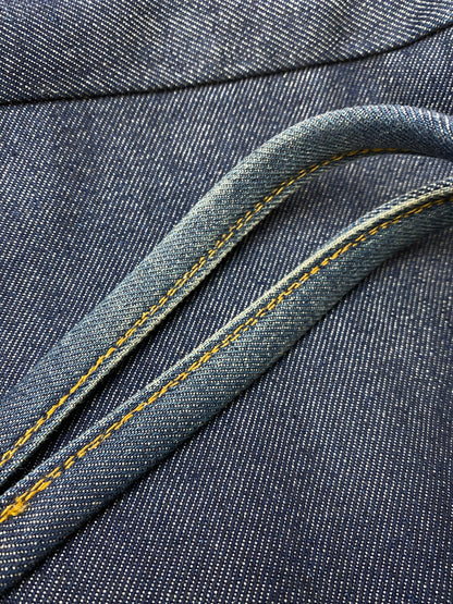 【中古品】【メンズ/レディース】 SAMURAI JEANS サムライ ジーンズ 梅田 デニム トートバッグ デニム生地 鞄 手提げ 188-260615-em-21-min カラー：インディゴブルー 万代Net店