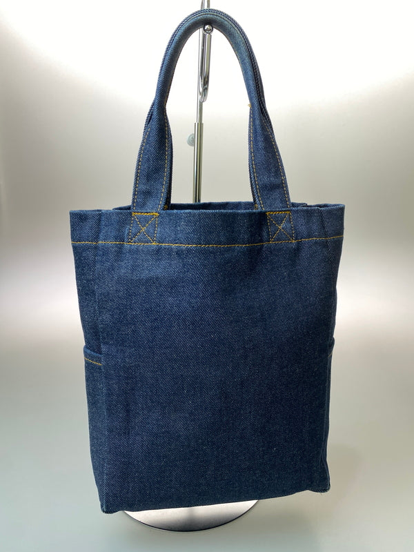 【中古品】【メンズ/レディース】 SAMURAI JEANS サムライ ジーンズ 梅田 デニム トートバッグ デニム生地 鞄 手提げ 188-260615-em-21-min カラー：インディゴブルー 万代Net店