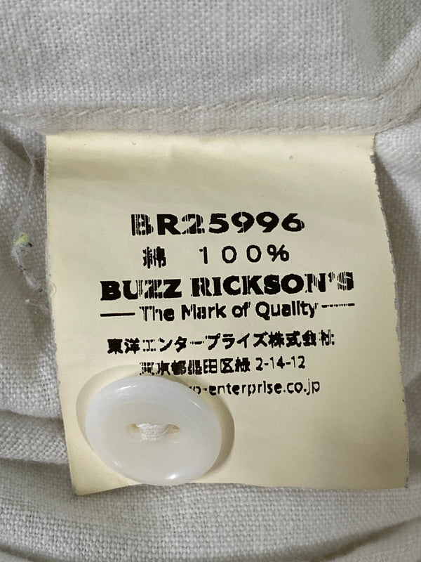 【中古品】【メンズ】 BUZZ RICKSON'S バズリクソンズ WHITE CHAMBRAY WORK SHIRT BR25996 ホワイト シャンブレー ワークシャツ 長袖シャツ トップス 145-260609-yn-28-min サイズ：17-17 1/2 カラー：ホワイト 万代Net店