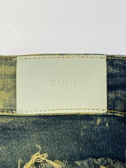 【中古品】【メンズ】 KDNK ケーディーエヌケー DAMAGE DENIM PANTS ダメージ デニム パンツ メンズ ボックス ジーンズ ジーパン 153-260612-em-27-min サイズ：34 カラー：インディゴ 万代Net店