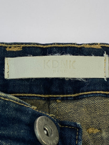 【中古品】【メンズ】 KDNK ケーディーエヌケー DAMAGE DENIM PANTS ダメージ デニム パンツ メンズ ボックス ジーンズ ジーパン 153-260612-em-27-min サイズ：34 カラー：インディゴ 万代Net店