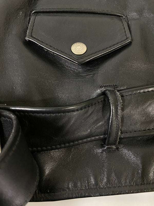 【中古品】【メンズ】 SCHOTT ショット DOUBLE RIDERS JACKET 2176-618 ダブルライダースジャケット アウター 145-260609-yn-07-min サイズ：40 カラー：ブラック 万代Net店