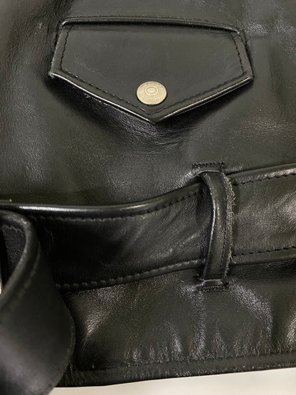 【中古品】【メンズ】 SCHOTT ショット DOUBLE RIDERS JACKET 2176-618 ダブルライダースジャケット アウター 145-260609-yn-07-min サイズ：40 カラー：ブラック 万代Net店