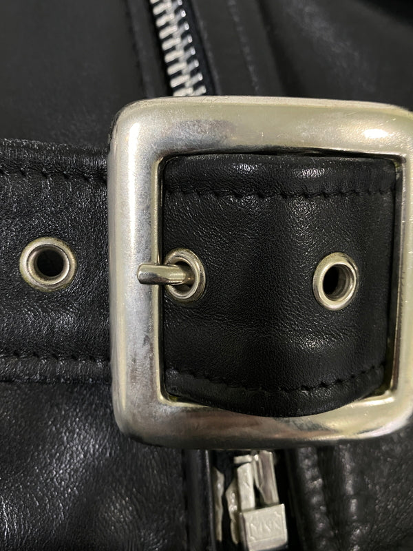 【中古品】【メンズ】 SCHOTT ショット DOUBLE RIDERS JACKET 2176-618 ダブルライダースジャケット アウター 145-260609-yn-07-min サイズ：40 カラー：ブラック 万代Net店