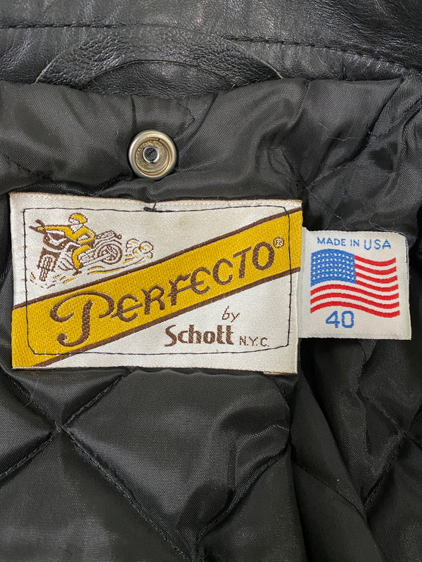 【中古品】【メンズ】 SCHOTT ショット DOUBLE RIDERS JACKET 2176-618 ダブルライダースジャケット アウター 145-260609-yn-07-min サイズ：40 カラー：ブラック 万代Net店