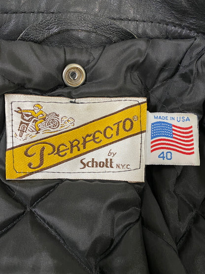 【中古品】【メンズ】 SCHOTT ショット DOUBLE RIDERS JACKET 2176-618 ダブルライダースジャケット アウター 145-260609-yn-07-min サイズ：40 カラー：ブラック 万代Net店