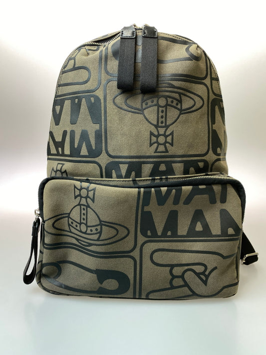 【中古品】【メンズ/レディース】 VIVIENNE WESTWOOD ヴィヴィアンウエストウッド BACK PACK バックパック リュックサック カバン 188-260615-em-19-min カラー：ブラウン系 万代Net店