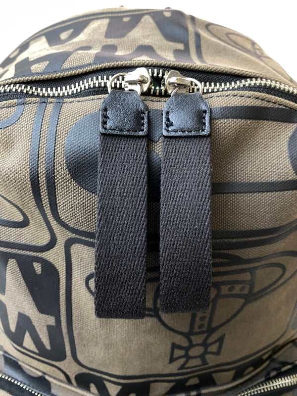 【中古品】【メンズ/レディース】 VIVIENNE WESTWOOD ヴィヴィアンウエストウッド BACK PACK バックパック リュックサック カバン 188-260615-em-19-min カラー：ブラウン系 万代Net店