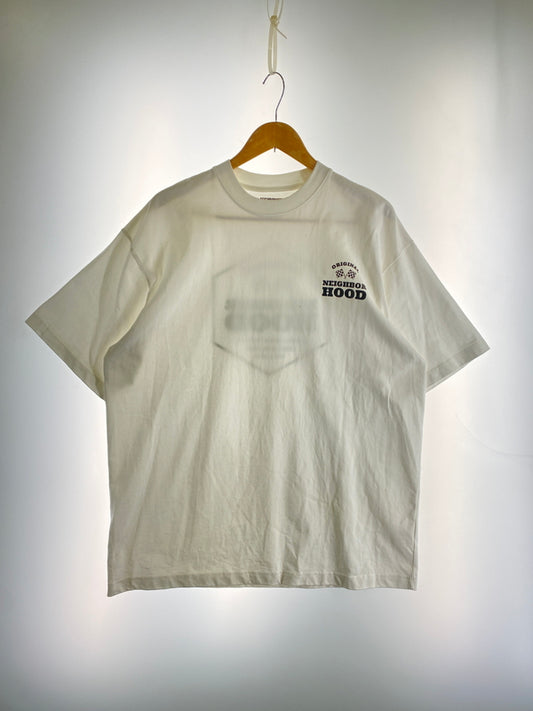 【中古品】【メンズ】 NEIGHBORHOOD ネイバーフッド PRINT TEE プリント 半袖 Tシャツ メンズ トップス 142-260612-em-17-min サイズ：XL カラー：ホワイト 万代Net店