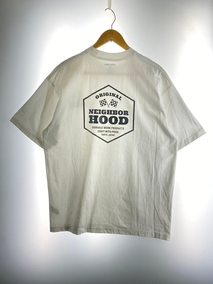 【中古品】【メンズ】 NEIGHBORHOOD ネイバーフッド PRINT TEE プリント 半袖 Tシャツ メンズ トップス 142-260612-em-17-min サイズ：XL カラー：ホワイト 万代Net店