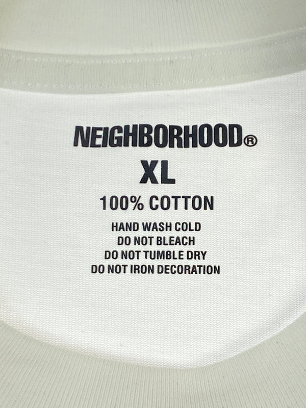 【中古品】【メンズ】 NEIGHBORHOOD ネイバーフッド PRINT TEE プリント 半袖 Tシャツ メンズ トップス 142-260612-em-17-min サイズ：XL カラー：ホワイト 万代Net店