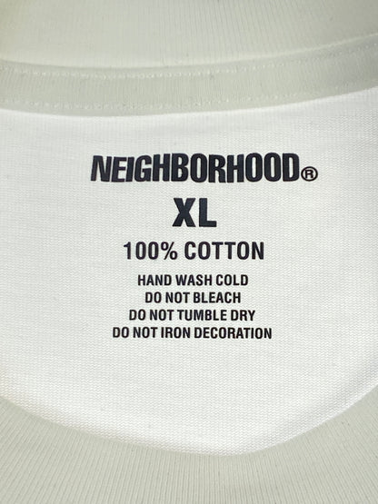 【中古品】【メンズ】 NEIGHBORHOOD ネイバーフッド PRINT TEE プリント 半袖 Tシャツ メンズ トップス 142-260612-em-17-min サイズ：XL カラー：ホワイト 万代Net店