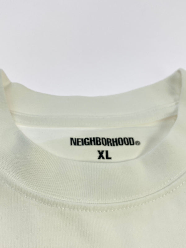 【中古品】【メンズ】 NEIGHBORHOOD ネイバーフッド PRINT TEE プリント 半袖 Tシャツ メンズ トップス 142-260612-em-17-min サイズ：XL カラー：ホワイト 万代Net店