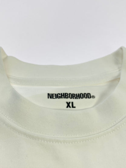 【中古品】【メンズ】 NEIGHBORHOOD ネイバーフッド PRINT TEE プリント 半袖 Tシャツ メンズ トップス 142-260612-em-17-min サイズ：XL カラー：ホワイト 万代Net店