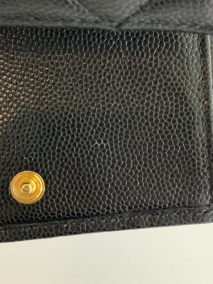 【中古品】【レディース】 CHANEL シャネル SMALL FLAP WALLET スモールフラップウォレット 財布 181-260608-yn-02-min カラー：ブラック 万代Net店