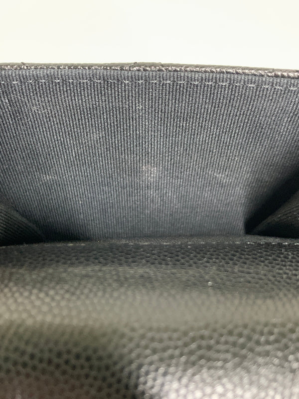 【中古品】【レディース】 CHANEL シャネル SMALL FLAP WALLET スモールフラップウォレット 財布 181-260608-yn-02-min カラー：ブラック 万代Net店