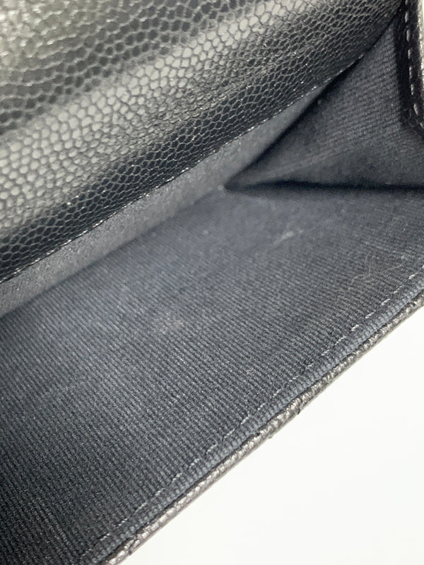 【中古品】【レディース】 CHANEL シャネル SMALL FLAP WALLET スモールフラップウォレット 財布 181-260608-yn-02-min カラー：ブラック 万代Net店