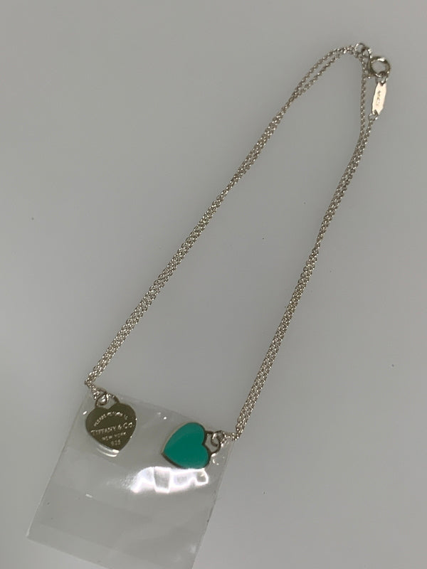 【中古美品】【レディース】 TIFFANY＆CO. ティファニー RETURN TO TIFFANY リターントゥダブルハートネックレス アクセサリー 182-260608-yn-04-min カラー：シルバー 万代Net店