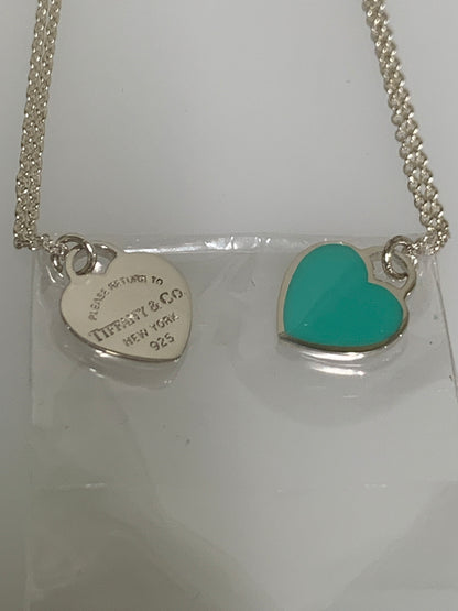 【中古美品】【レディース】 TIFFANY＆CO. ティファニー RETURN TO TIFFANY リターントゥダブルハートネックレス アクセサリー 182-260608-yn-04-min カラー：シルバー 万代Net店