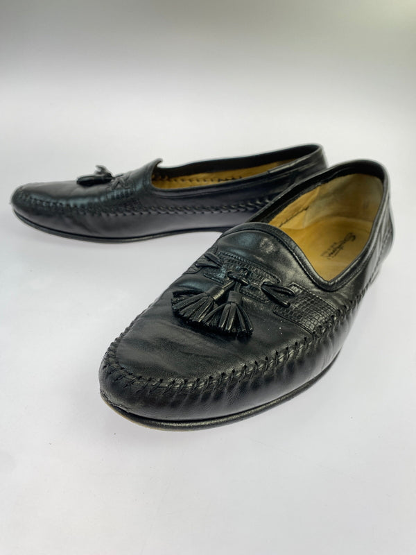 【現状渡し品】【メンズ】 SANTONI サントーニ TASSEL LOAFERS 421098 タッセルローファー 靴 165-260611-yn-08-min サイズ：10 1/2 カラー：ブラック 万代Net店