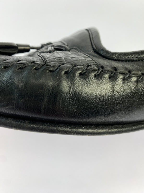 【現状渡し品】【メンズ】 SANTONI サントーニ TASSEL LOAFERS 421098 タッセルローファー 靴 165-260611-yn-08-min サイズ：10 1/2 カラー：ブラック 万代Net店