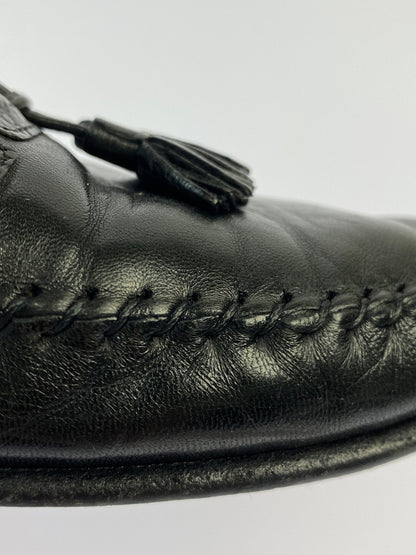 【現状渡し品】【メンズ】 SANTONI サントーニ TASSEL LOAFERS 421098 タッセルローファー 靴 165-260611-yn-08-min サイズ：10 1/2 カラー：ブラック 万代Net店