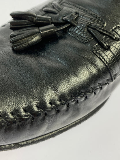 【現状渡し品】【メンズ】 SANTONI サントーニ TASSEL LOAFERS 421098 タッセルローファー 靴 165-260611-yn-08-min サイズ：10 1/2 カラー：ブラック 万代Net店