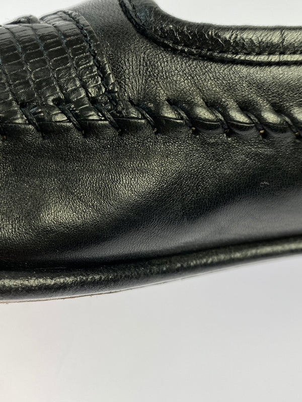 【現状渡し品】【メンズ】 SANTONI サントーニ TASSEL LOAFERS 421098 タッセルローファー 靴 165-260611-yn-08-min サイズ：10 1/2 カラー：ブラック 万代Net店