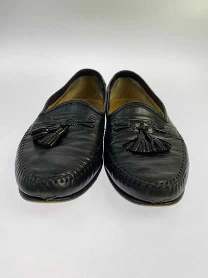 【現状渡し品】【メンズ】 SANTONI サントーニ TASSEL LOAFERS 421098 タッセルローファー 靴 165-260611-yn-08-min サイズ：10 1/2 カラー：ブラック 万代Net店