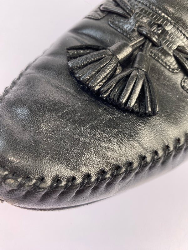 【現状渡し品】【メンズ】 SANTONI サントーニ TASSEL LOAFERS 421098 タッセルローファー 靴 165-260611-yn-08-min サイズ：10 1/2 カラー：ブラック 万代Net店