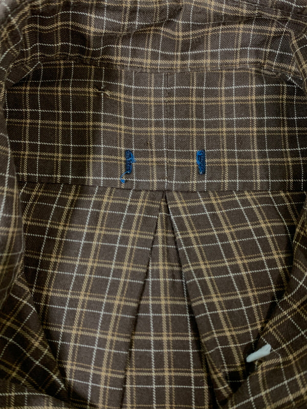 【中古品】【メンズ】 RALPH LAUREN ラルフローレン CHECK S S SHIRT チェック 半袖シャツ メンズ トップス 146-260612-em-44-min カラー：ブラウン系 万代Net店