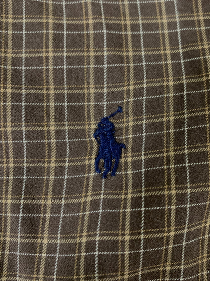 【中古品】【メンズ】 RALPH LAUREN ラルフローレン CHECK S S SHIRT チェック 半袖シャツ メンズ トップス 146-260612-em-44-min カラー：ブラウン系 万代Net店
