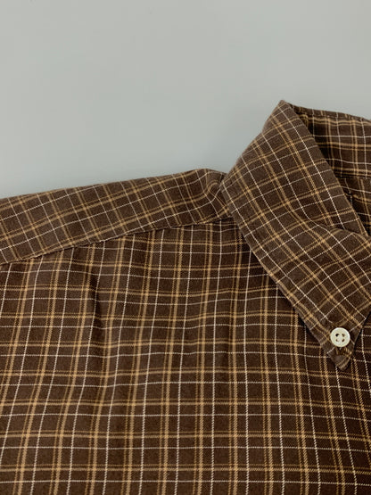【中古品】【メンズ】 RALPH LAUREN ラルフローレン CHECK S S SHIRT チェック 半袖シャツ メンズ トップス 146-260612-em-44-min カラー：ブラウン系 万代Net店