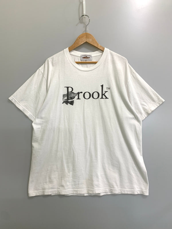 【中古品】【メンズ】 BROOK S S LOGO TEE ブルックス ショートスリーブ ロゴ Tシャツ 半袖 メンズ トップス 140-260612-em-45-min カラー：ホワイト 万代Net店