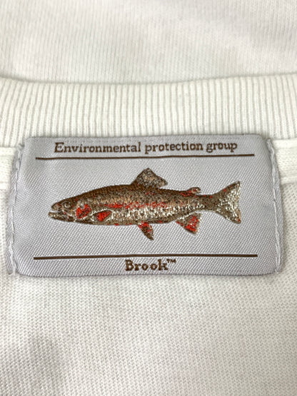 【中古品】【メンズ】 BROOK S S LOGO TEE ブルックス ショートスリーブ ロゴ Tシャツ 半袖 メンズ トップス 140-260612-em-45-min カラー：ホワイト 万代Net店
