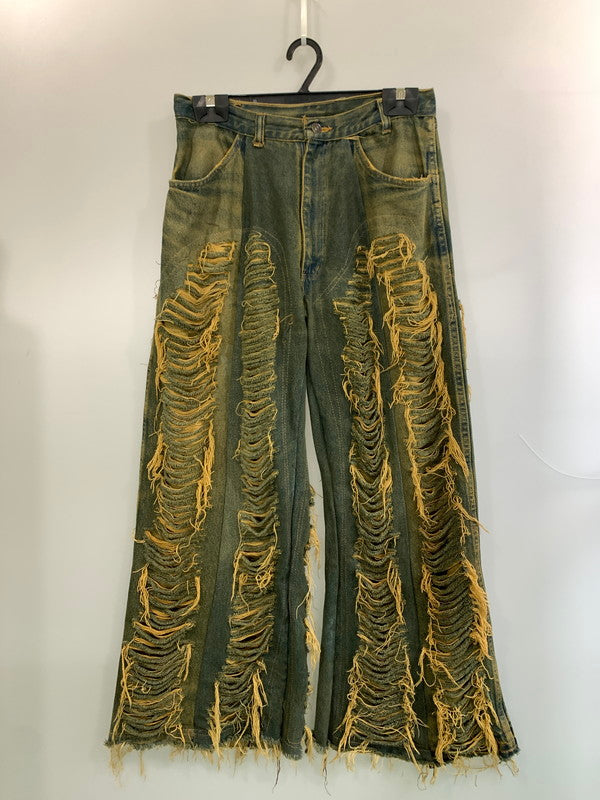 【現状渡し品】【メンズ】 USED ユーズド 再構築 DENIM PANT デニムパンツ メンズ ボトムス ヴィンテージ ジーンズ 157-260612-em-13-min サイズ：40×36 カラー：インディゴ 万代Net店