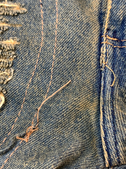 【現状渡し品】【メンズ】 USED ユーズド 再構築 DENIM PANT デニムパンツ メンズ ボトムス ヴィンテージ ジーンズ 157-260612-em-13-min サイズ：40×36 カラー：インディゴ 万代Net店