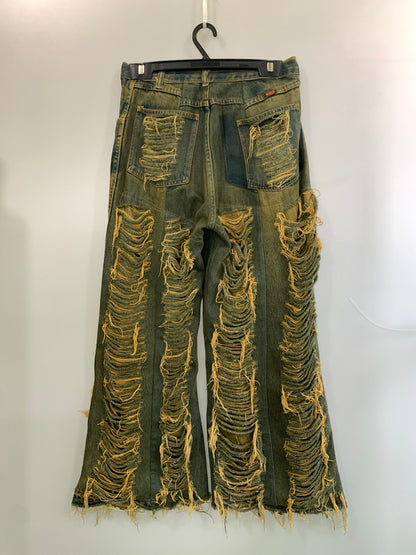 【現状渡し品】【メンズ】 USED ユーズド 再構築 DENIM PANT デニムパンツ メンズ ボトムス ヴィンテージ ジーンズ 157-260612-em-13-min サイズ：40×36 カラー：インディゴ 万代Net店