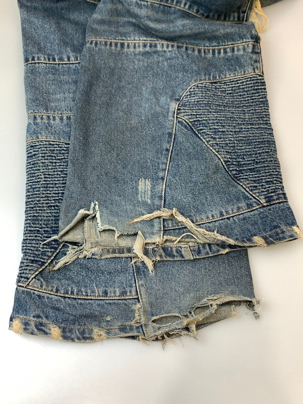 【中古品】【メンズ】 STILL WATER スティル ウォーター DAMAGE DENIM PANT ダメージ デニムパンツ メンズ ボトムス ジーンズ ジーパン 153-260612-em-05-min サイズ：M カラー：インディゴブルー 万代Net店