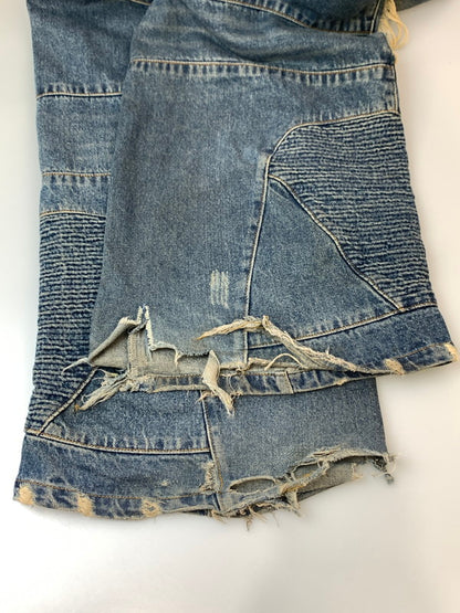 【中古品】【メンズ】 STILL WATER スティル ウォーター DAMAGE DENIM PANT ダメージ デニムパンツ メンズ ボトムス ジーンズ ジーパン 153-260612-em-05-min サイズ：M カラー：インディゴブルー 万代Net店