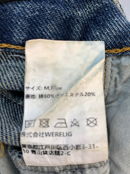 【中古品】【メンズ】 STILL WATER スティル ウォーター DAMAGE DENIM PANT ダメージ デニムパンツ メンズ ボトムス ジーンズ ジーパン 153-260612-em-05-min サイズ：M カラー：インディゴブルー 万代Net店